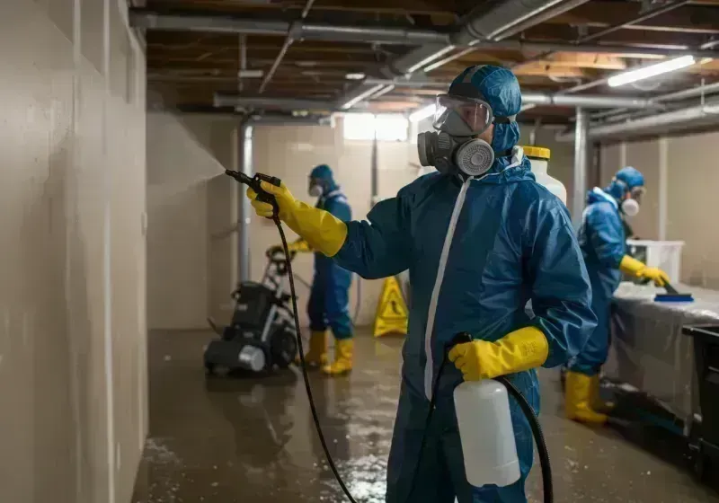 Basement Sanitization and Antimicrobial Treatment process in Orchard City, CO