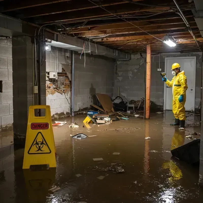 Flooded Basement Electrical Hazard in Orchard City, CO Property